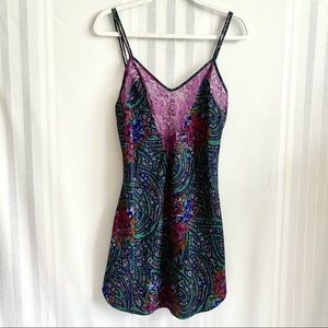 Victorias Secret Vintage Lace Purple Slip Dress